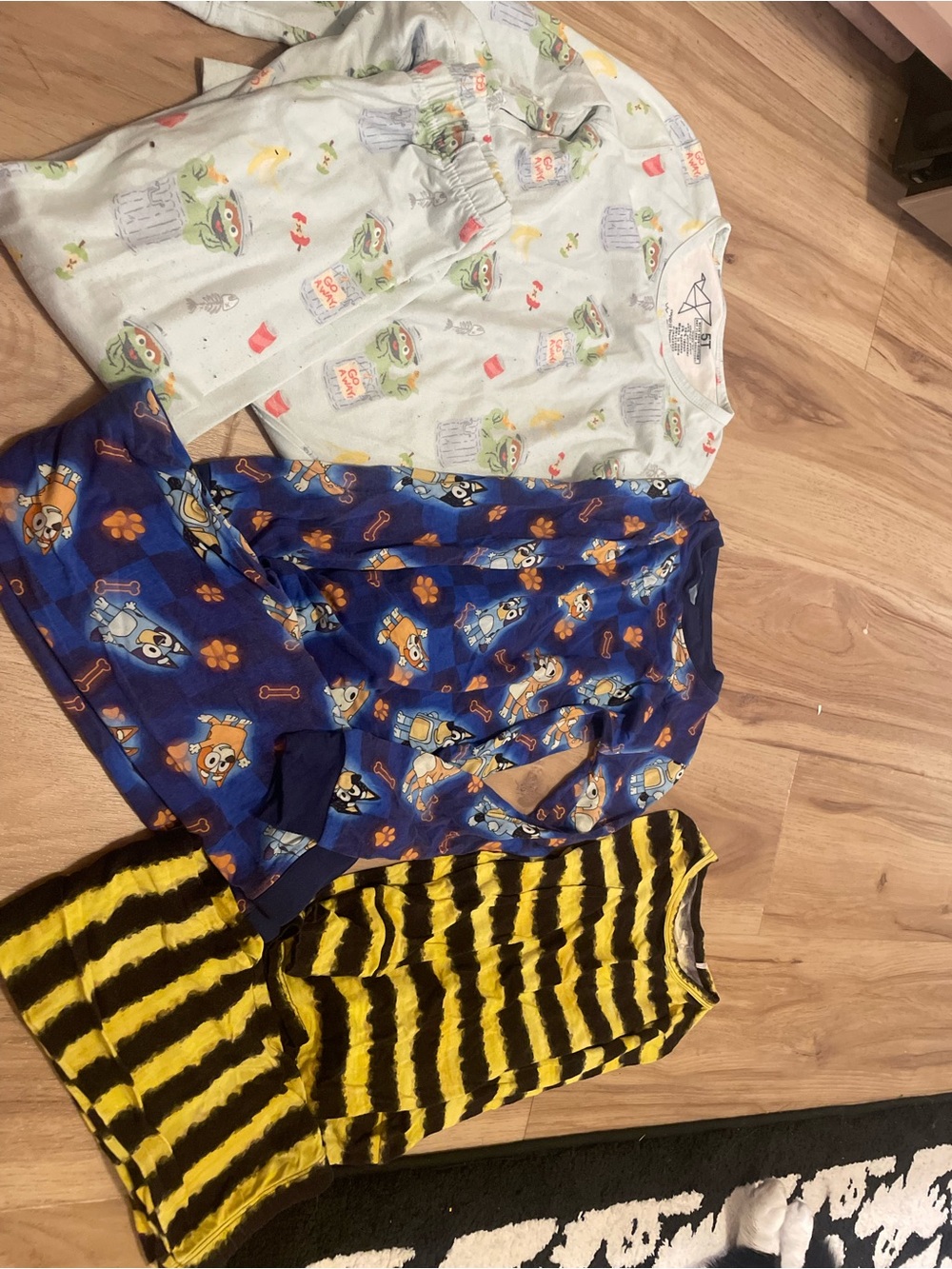 Little Sleepies Yellow & Black Striped Pajama Bottoms